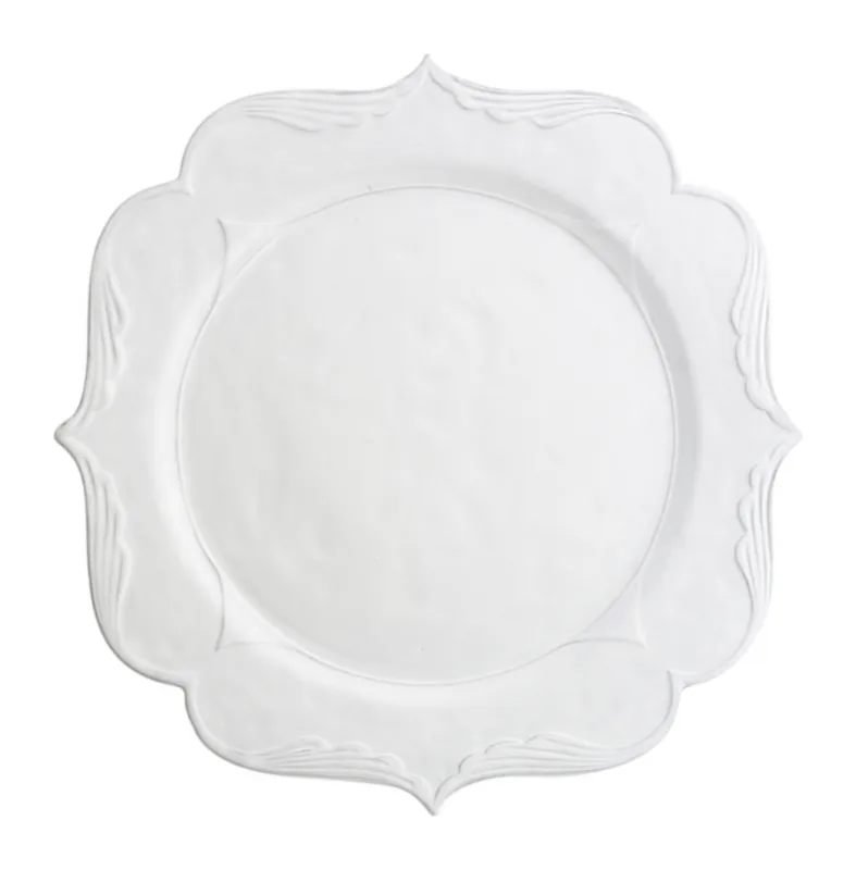 Arte Italica Bella Bianca Stoneware Bella Bianca Filigree Charger at Galleria Riverside