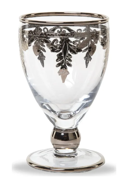 Arte Italica Baroque Vetro Platinum Water Goblet at Galleria Riverside