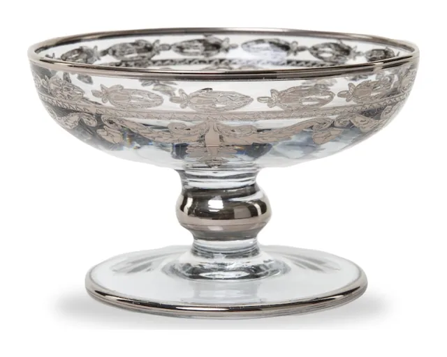 Arte Italica Baroque Vetro Platinum Compote/Soap Dish at Galleria Riverside