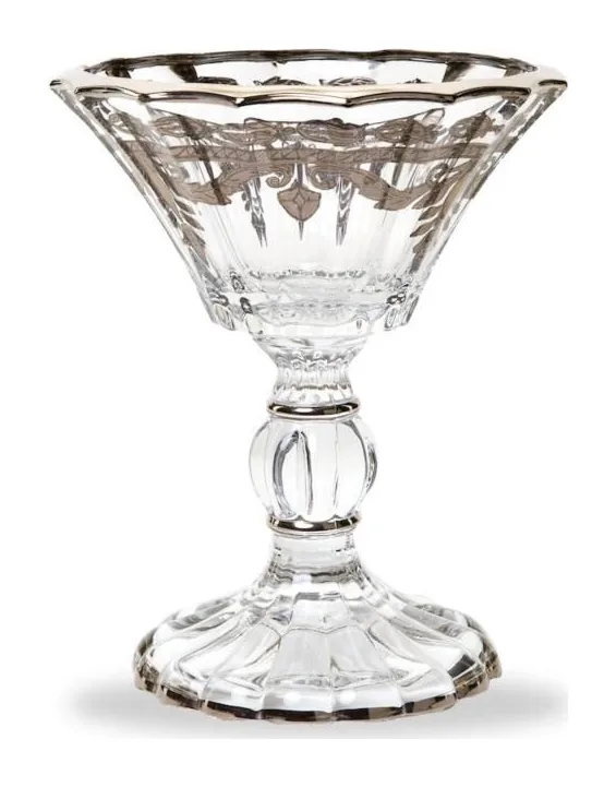 Arte Italica Vetro Platinum Vetro Platinum Petite Pedestal Candy Dish at Galleria Riverside