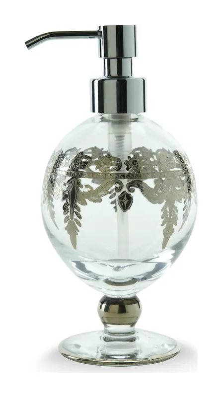 Arte Italica Baroque Vetro Platinum Soap Pump at Galleria Riverside