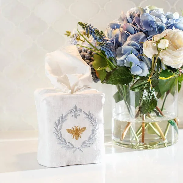 Arte Italica Tissue Box Covers Italian Bee Tissue Box Cover at Galleria Riverside