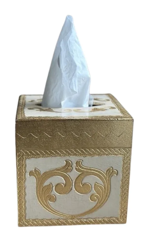 Arte Italica Florentino Florentino Baroque Wooden Tissue Box Cover at Galleria Riverside