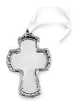 Beatriz Ball Baby Cord Cross Ornament at Galleria Riverside