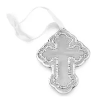 Beatriz Ball Baby Pearl Cross Ornament at Galleria Riverside
