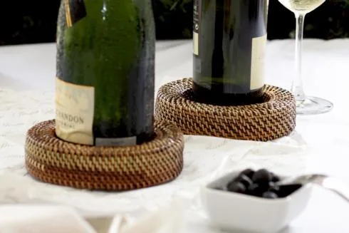 Calaisio Wine & Champagne Accessories Handwoven Wine Bottle Coaster at Galleria Riverside