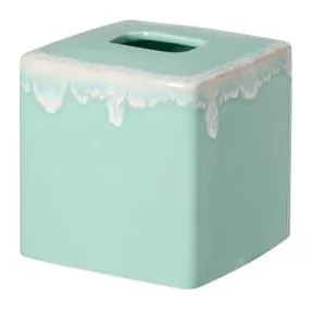 Costa Nova - Casafina Taormina Bath Boutique Tissue 6" Aqua at Galleria Riverside