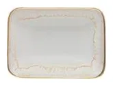 Costa Nova - Casafina Taormina Bath Soap Dish 5" White and Gold at Galleria Riverside