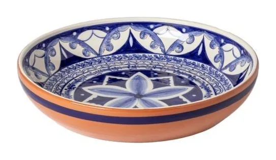Costa Nova - Casafina Alentejo Terracotta Round Centerpiece 17" at Galleria Riverside