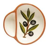 Costa Nova - Casafina Alentejo Terracotta Olive Dish 6" at Galleria Riverside