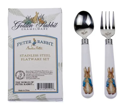 Golden Rabbit Child Sets Flatware Sets Peter Rabbit Flatware Set at Galleria Riverside