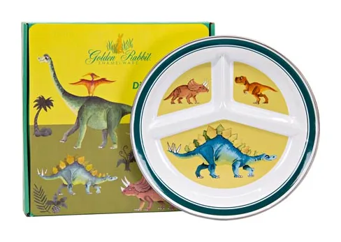 Golden Rabbit Child Sets Toddler Plates Dinosaurs Toddler Plate at Galleria Riverside