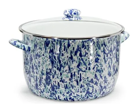 Golden Rabbit Swirls and Solids Ocean Ocean 18qt Stock Pot at Galleria Riverside