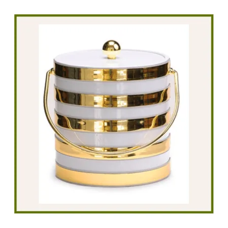 Galleria Riverside Exclusives Barware and Accessories Gold Band Ice Bucket at Galleria Riverside