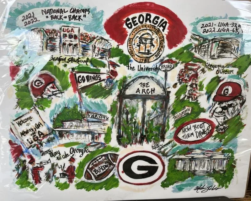Galleria Riverside Exclusives Home Accessories Georgia Print by Helen at Galleria Riverside