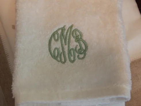 Galleria Riverside Exclusives Linens, Towels, & Blankets Monogrammed Towel at Galleria Riverside