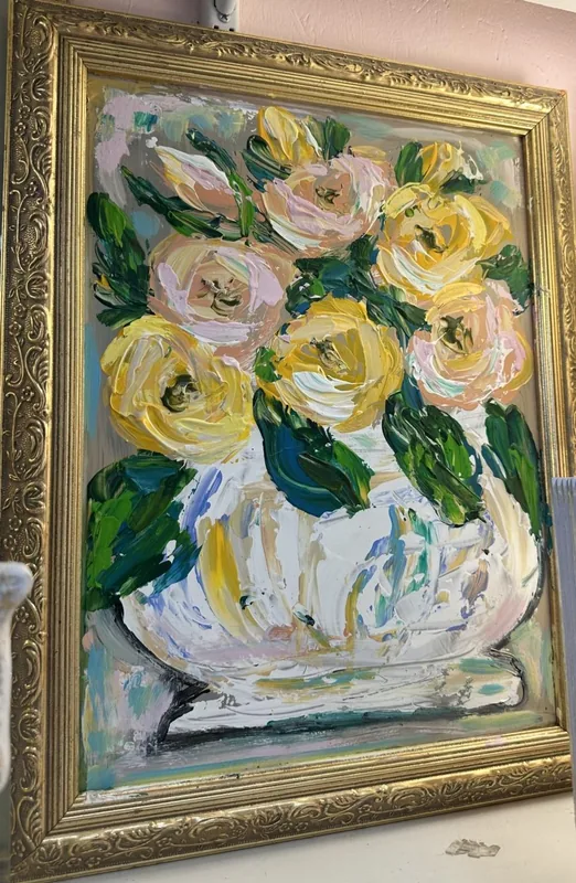 Galleria Riverside Exclusives Home Accessories Flower Painting at Galleria Riverside