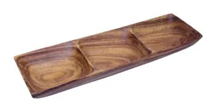 Pacific Merchants Three-Part Wooden Server at Galleria Riverside