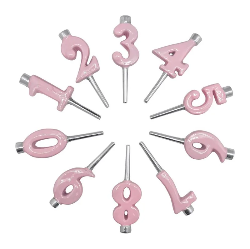 Mariposa Let's Celebrate Pink Candle Number Holder Set at Galleria Riverside