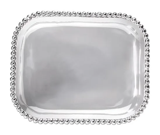 Mariposa String of Pearls Pearled Rectangular Platter at Galleria Riverside
