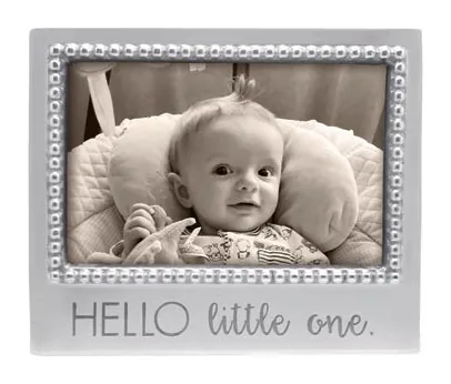 Mariposa Baby & Kids HELLO LITTLE ONE Beaded 4 x 6 Frame at Galleria Riverside