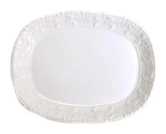 Skyros Designs Historia - Paper White Large Oval Platter at Galleria Riverside