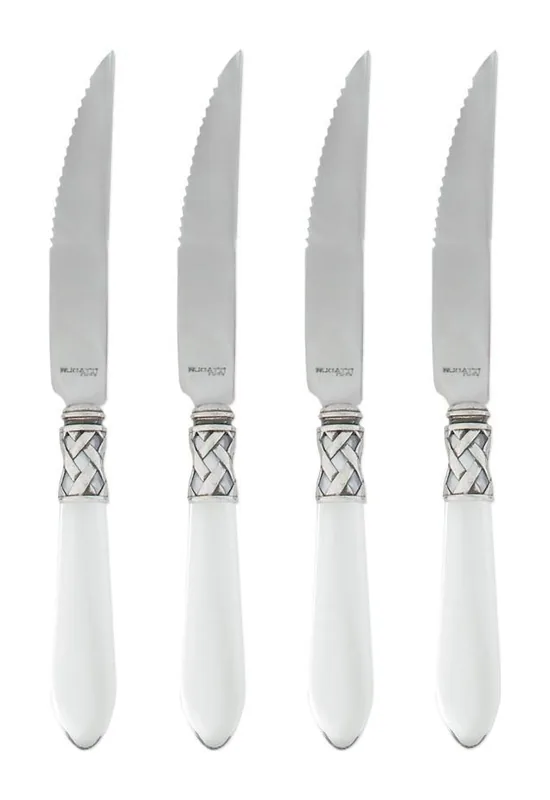 VIETRI Aladdin Antique Antique Clear Steak Knives - Set of 4 at Galleria Riverside