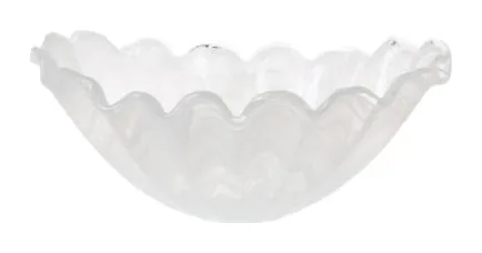 VIETRI Onda Glass White Medium Centerpiece at Galleria Riverside