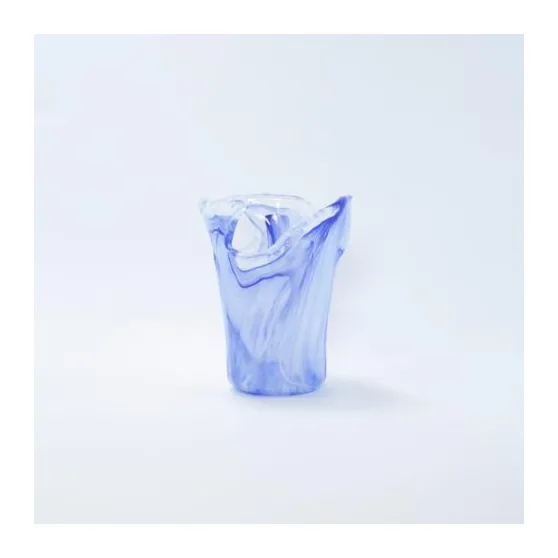 VIETRI Onda Glass Cobalt Small Vase at Galleria Riverside