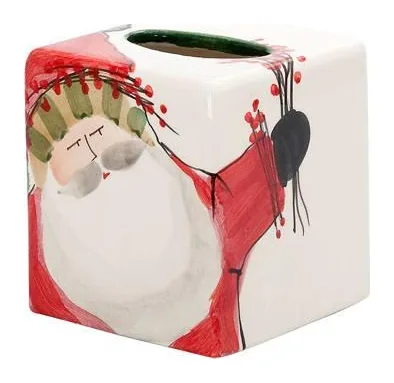 VIETRI Old St. Nick Tissue Box at Galleria Riverside