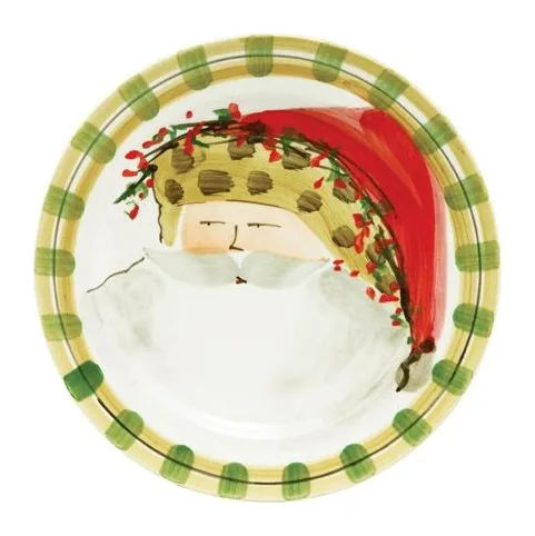 VIETRI Old St. Nick Dinner Plate - Animal Hat at Galleria Riverside