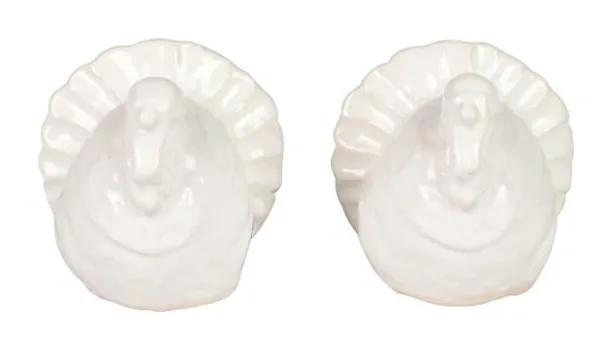 VIETRI Pietra Tacchino Figural Salt and Pepper at Galleria Riverside