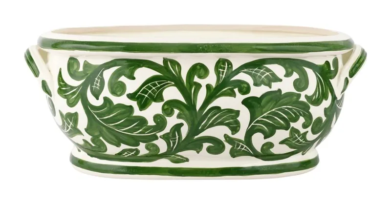 VIETRI Verde Garden Oval Planter at Galleria Riverside
