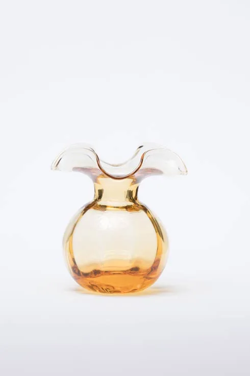 VIETRI Hibiscus Glass Amber Bud Vase at Galleria Riverside