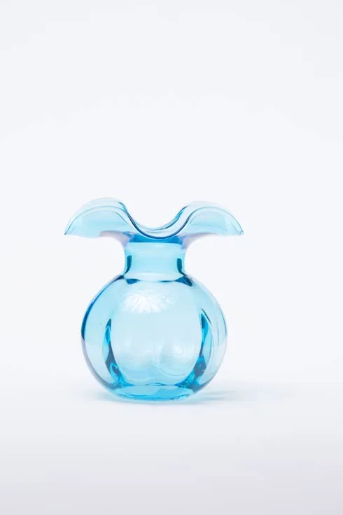 VIETRI Hibiscus Glass Aqua Bud Vase at Galleria Riverside