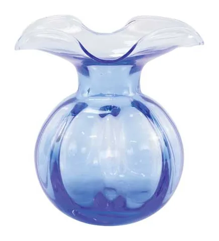 VIETRI Hibiscus Glass Cobalt Medium Fluted Vase at Galleria Riverside