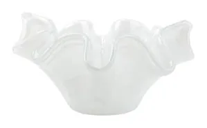 VIETRI Onda Glass White Small Bowl at Galleria Riverside