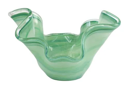 VIETRI Onda Glass Green Medium Bowl at Galleria Riverside