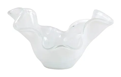 VIETRI Onda Glass White Medium Bowl at Galleria Riverside