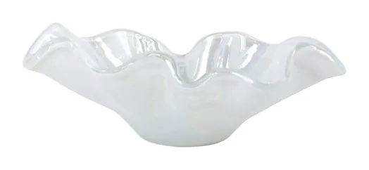 VIETRI Onda Glass White Large Bowl at Galleria Riverside