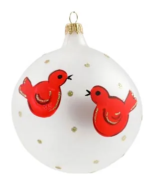 VIETRI Ornaments Red Birds Ornament at Galleria Riverside
