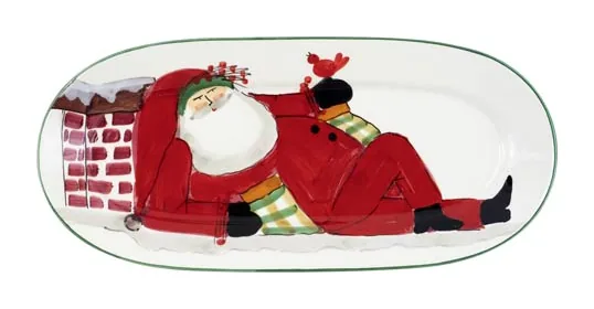 VIETRI Old St. Nick Small Oval Platter at Galleria Riverside